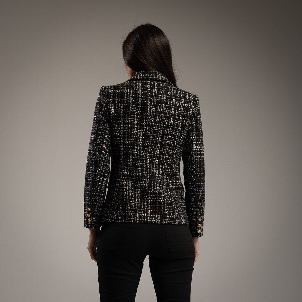 Blazer Chanel Negra ZARA MANGO
