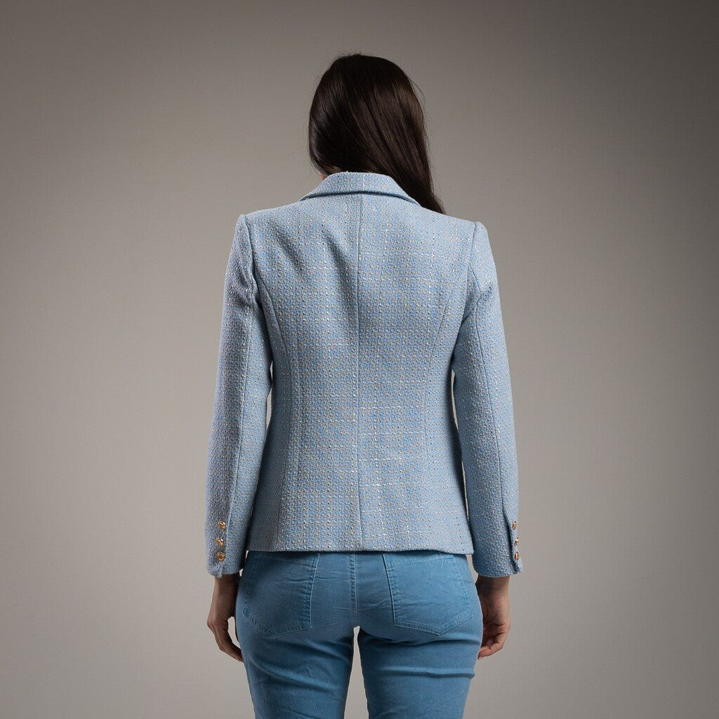 Blazer Chanel Azul ZARA MANGO