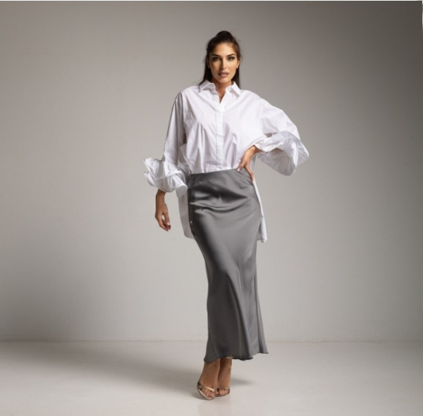 Camisa amplia blanca