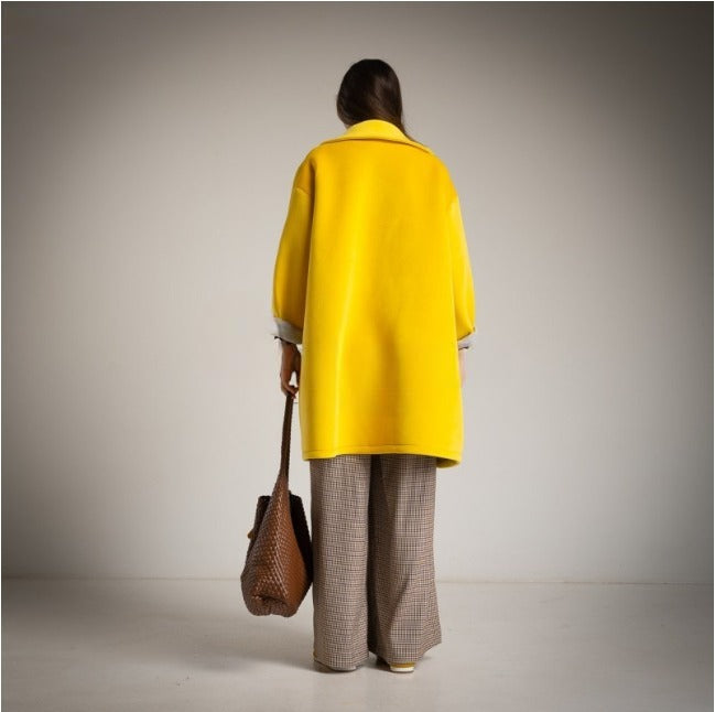 Abrigo Neopreno Amarillo Fluor Moda50