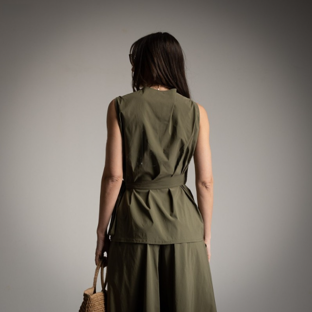 Chaleco Caqui Moda50