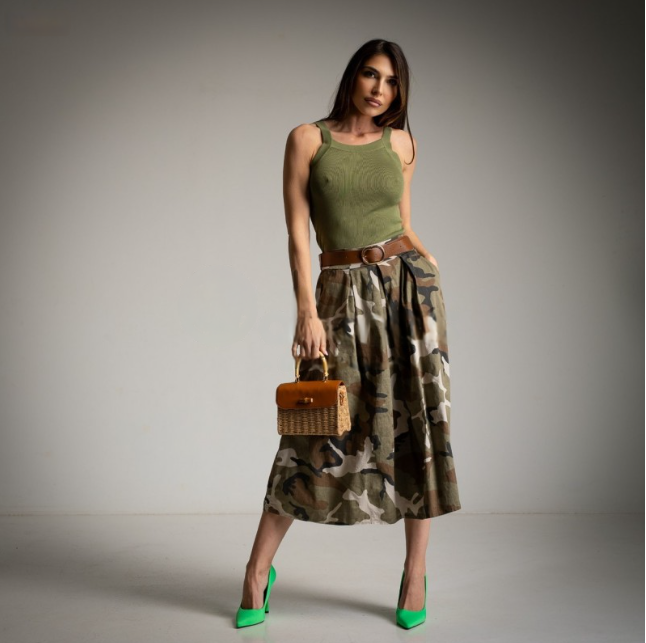 Falda Camuflaje ZARA