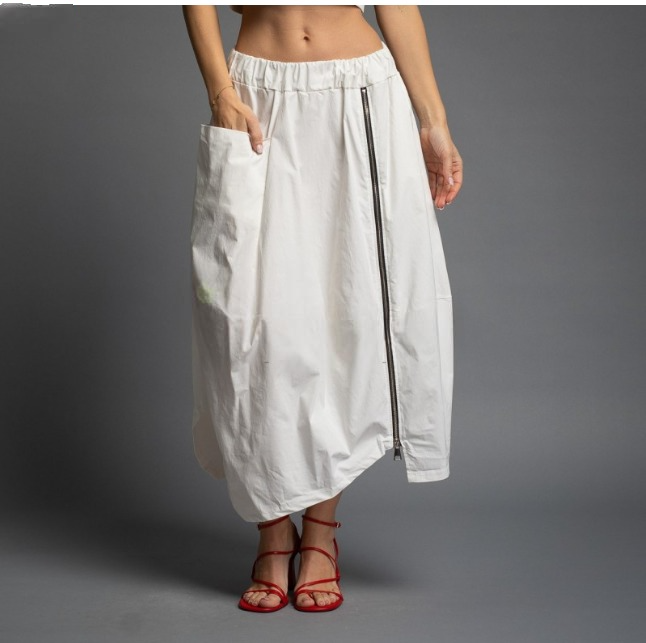 Falda Sport Blanca Amplia