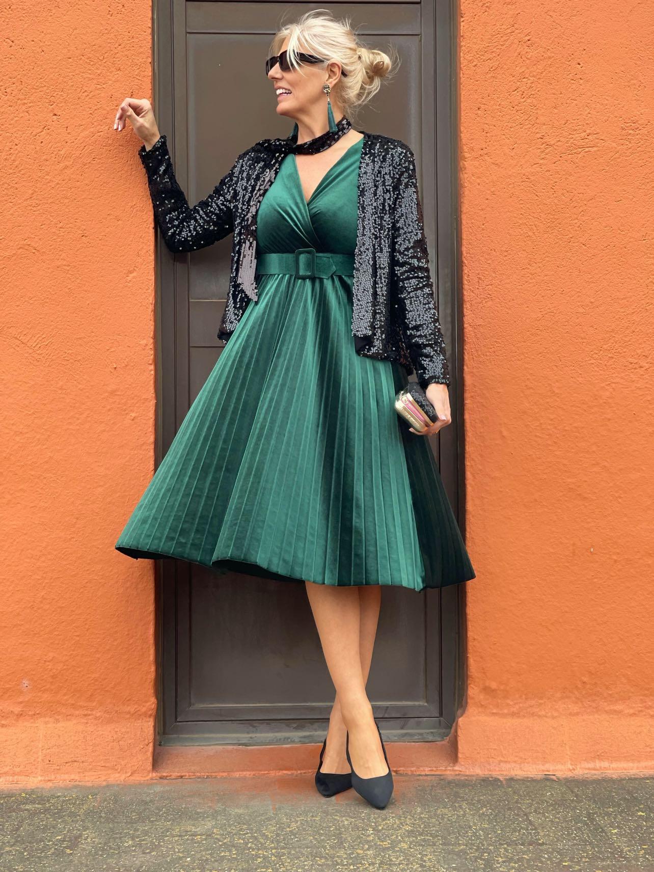 Vestido de Fiesta de Terciopelo ZARA MANGO