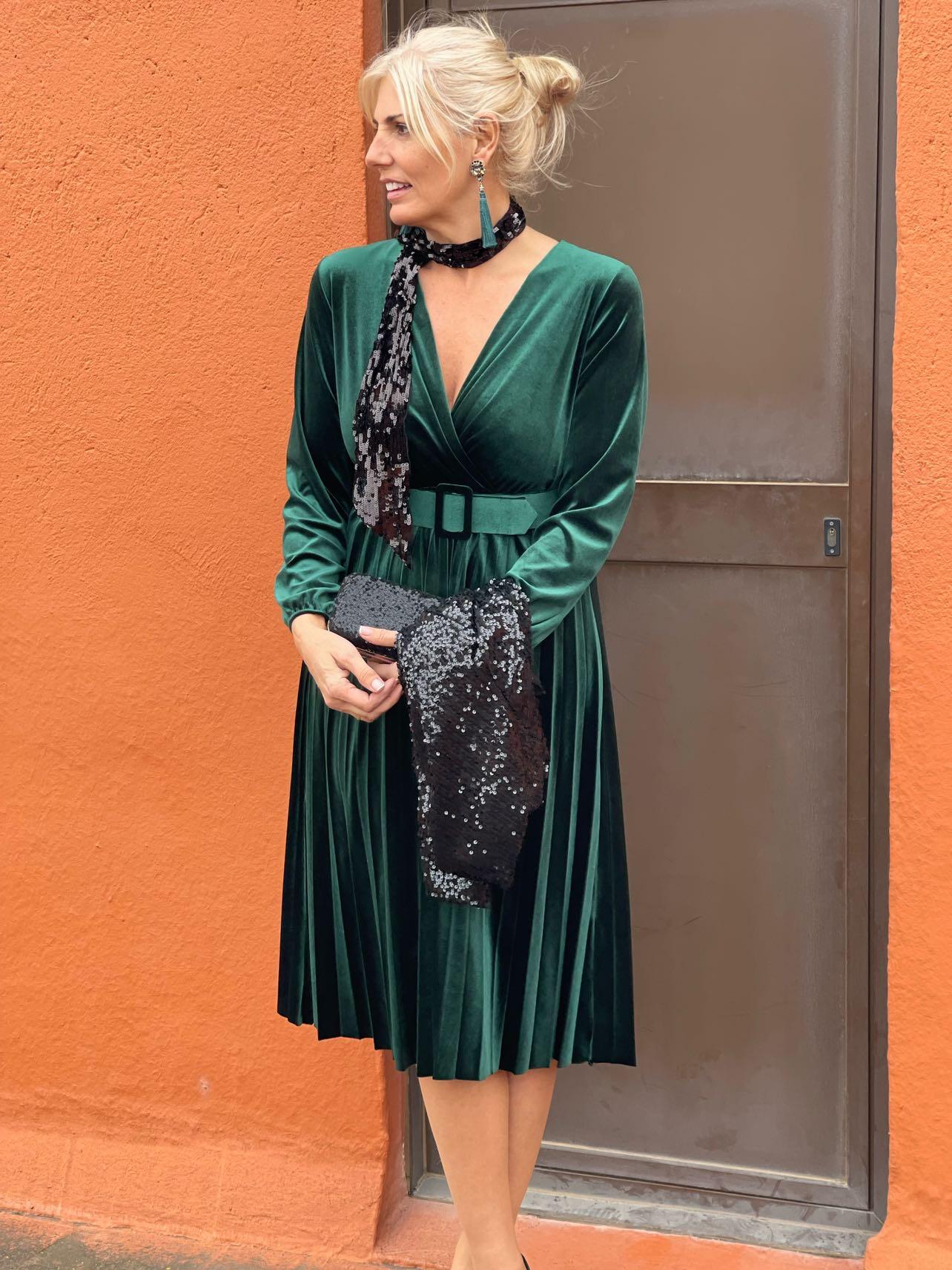 Vestido de Fiesta de Terciopelo ZARA MANGO