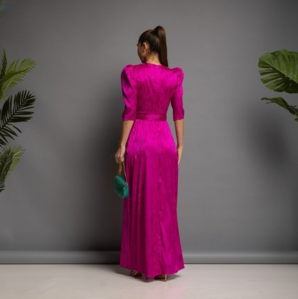 Vestido Largo Ceremonia Fucsia Tallas Grandes