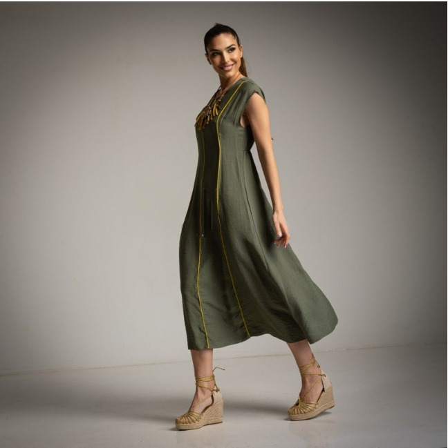 Vestido_Casual_Caqui_Carlota_and_Co_Chris_Botti_Shop