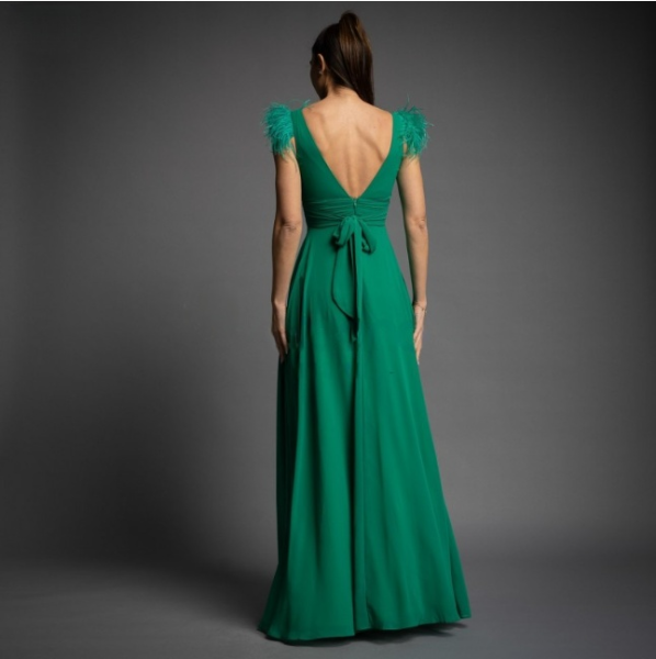Vestido Verde largo de Ceremonia