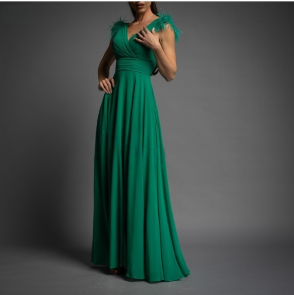 Vestido Verde largo de Ceremonia