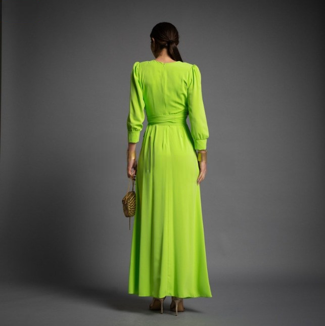 Vestido de Fiesta Largo Verde Lima