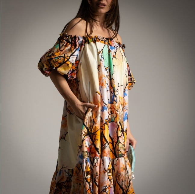 Vestido estampado Carlota and CO