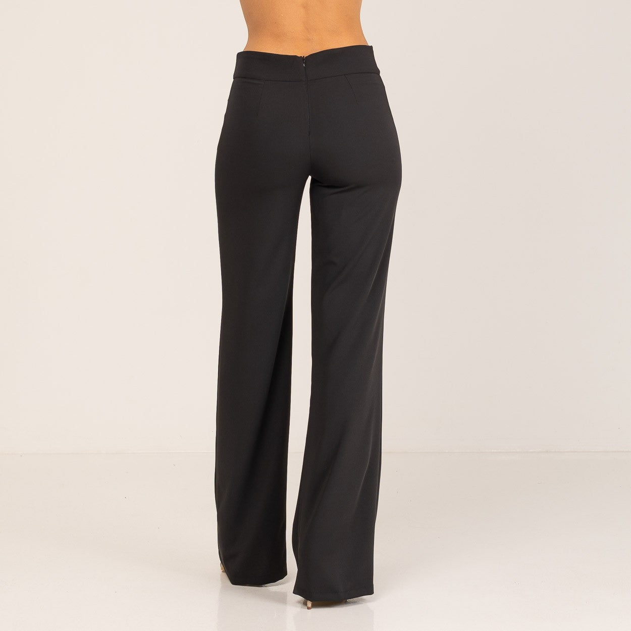 pantalón negro fiesta ancho MANGO ZARA Tallas Grandes