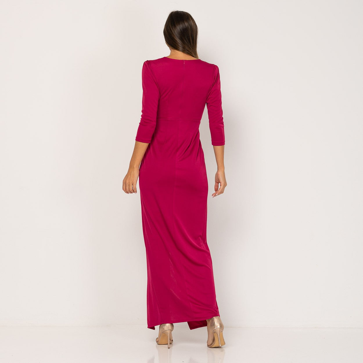 Vestido elegante de fiesta rojo Tallas Grandes