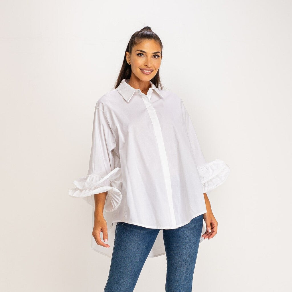 Camisa holgada blanca