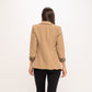 Blazer Beige Animal Print