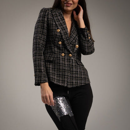 Blazer Chanel Negra ZARA MANGO