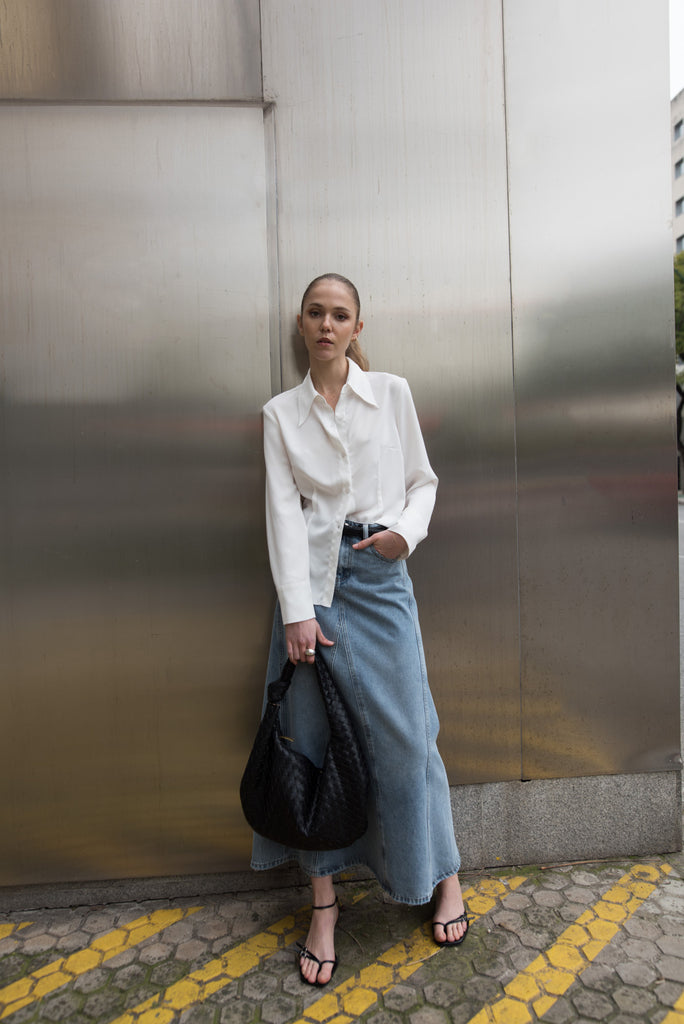 Falda Al bies Denim