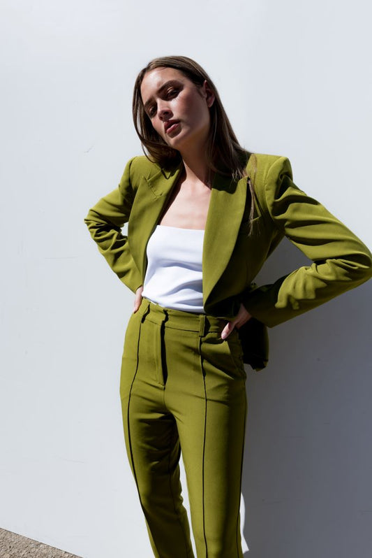 Blazer traje verde