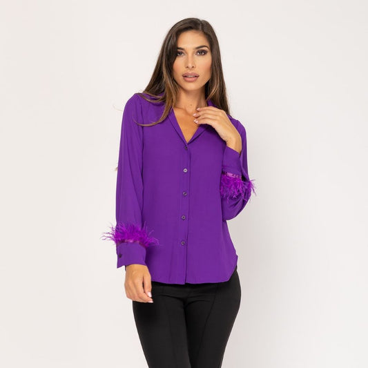 Blusa morada fiesta