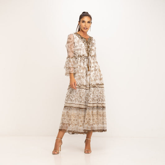 Vestido Boho estampado paisley