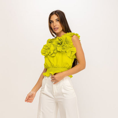 Top Volantes Lima MANGO ZARA