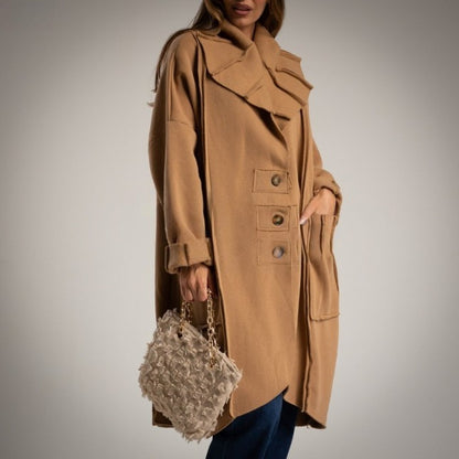 Abrigo oversize beige