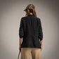 Blazer negra manga recogida Moda50