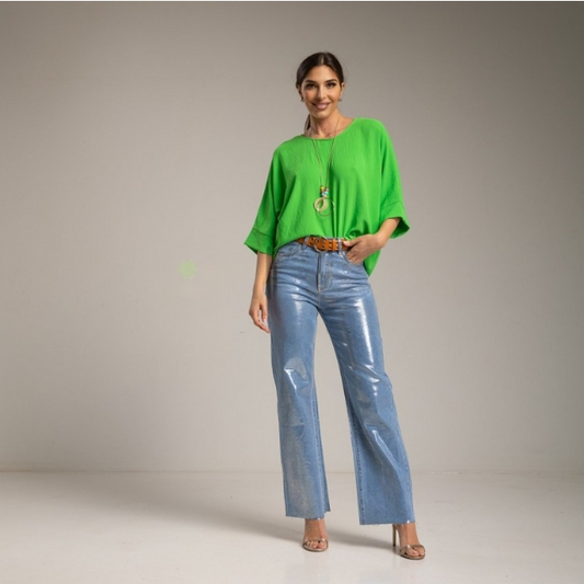 Blusa Manga Japonesa Amplia Lima ZARA