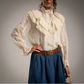 Camisa de plumeti con volantes
