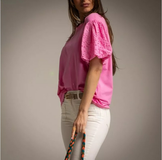 Camiseta Oversize Rosa