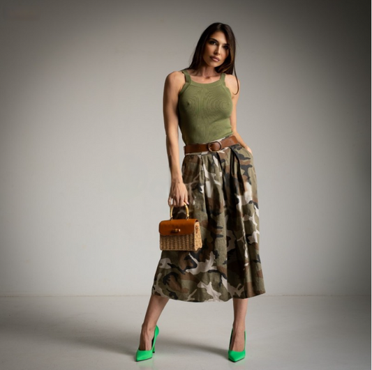Falda Camuflaje ZARA