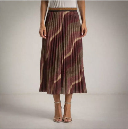 Falda Plisada Tay Day Burgundy