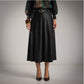 Falda Quillas Ecopiel Negra Moda50
