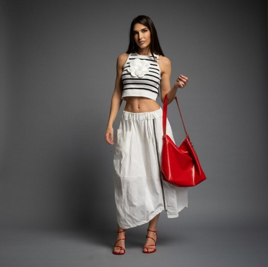 Falda Sport Blanca Amplia