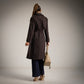 Gabardina marron chocolate