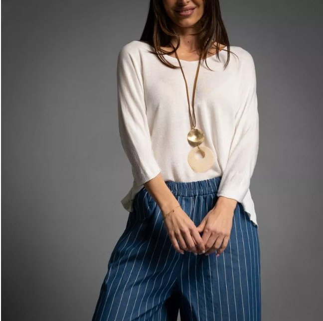 Jersey Fino de Angora Blanco