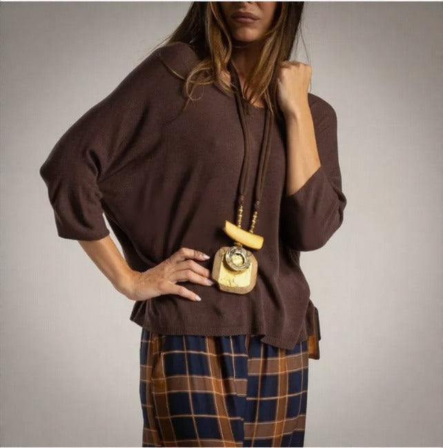 Jersey Fino de Angora Chocolate