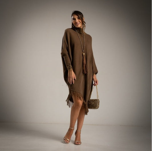 Maxi Poncho chocolate