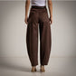 Pantalón Bombacho marrón chocolate de antelina