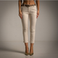 Pantalón Pitillo Crudo MANGO ZARA Tallas Grandes