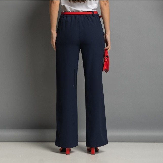 Pantalon de Vestir Azul Marino