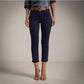 Pantalón Pitillo azul marino con cinturón animal print Tallas Grandes