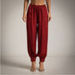 Pantalon aladin satinado burgundy
