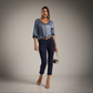 Pantalon capri azul marino