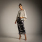 Sweater Capa Crop Plata Lurex