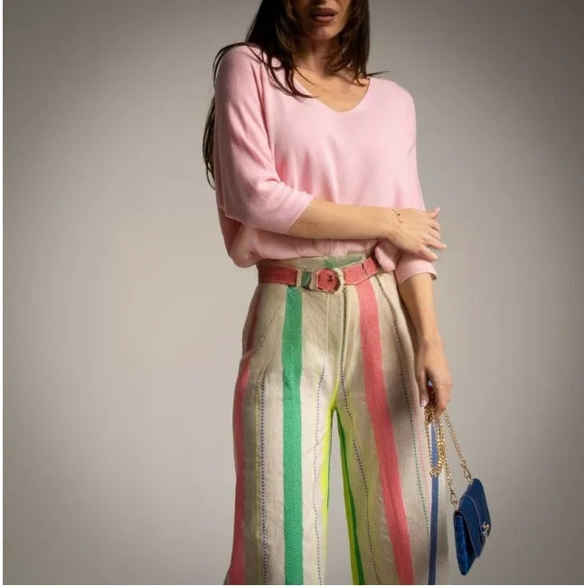 Sweater Fino de Verano Rosa