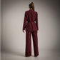 Traje pantalon burgundy Tallas Grandes