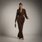 Traje pantalon chocolate Tallas Grandes