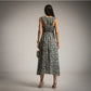 Vestido Animal Print Azul Moda50
