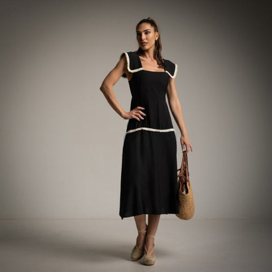 Vestido Midi Negro